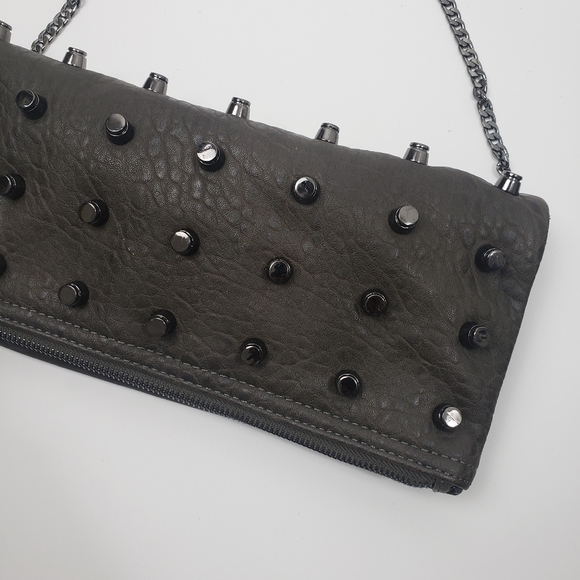 Urban Expressions Folded Stud Detail Purse - Picture 2 of 6